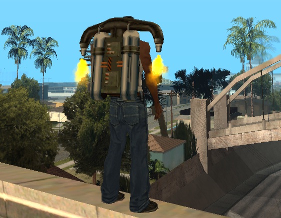 код на джетпак (реактивный ранец) в GTA San Andreas